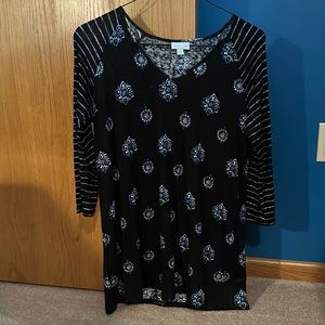 J. Jill 3/4 Sleeve Linen Tunic